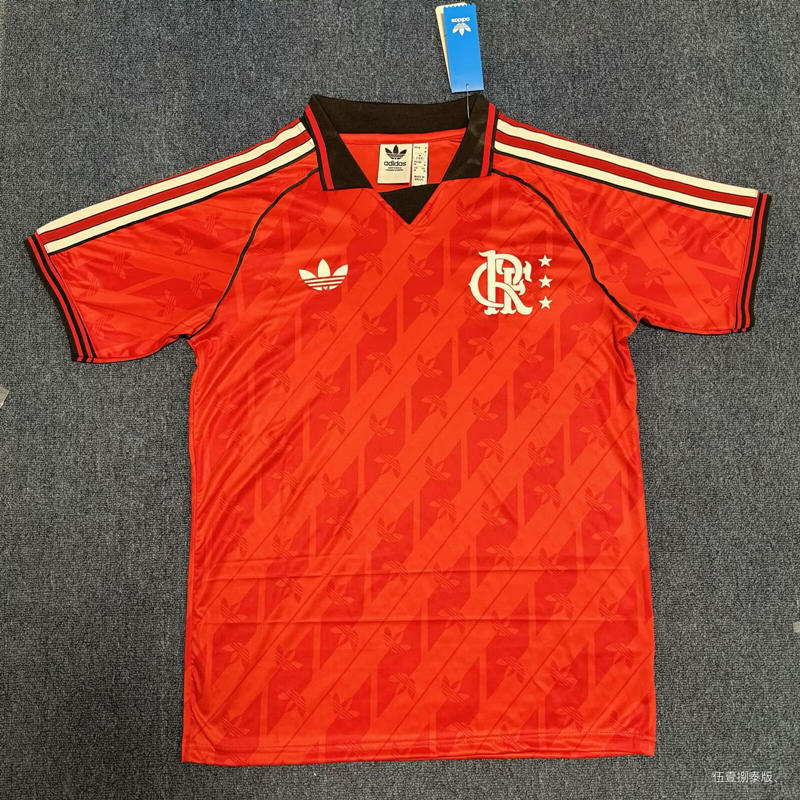 Retro Version  Flamengo Red Thailand Soccer Jersey AAA-8430