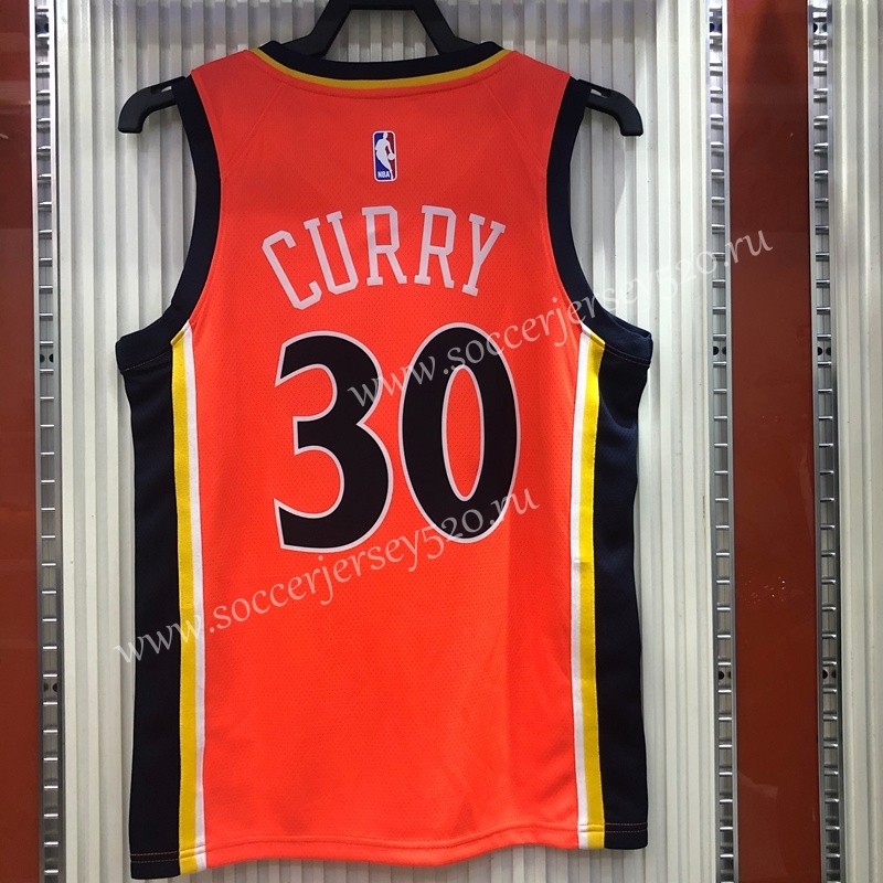 Golden State Warriors Orange #11 NBA Jersey-311