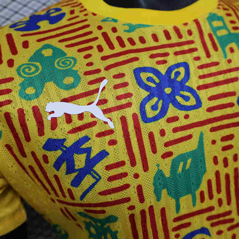 Player Version 2025-2026 Ghana Yellow Thailand Training Soccer Jersey AAA-888