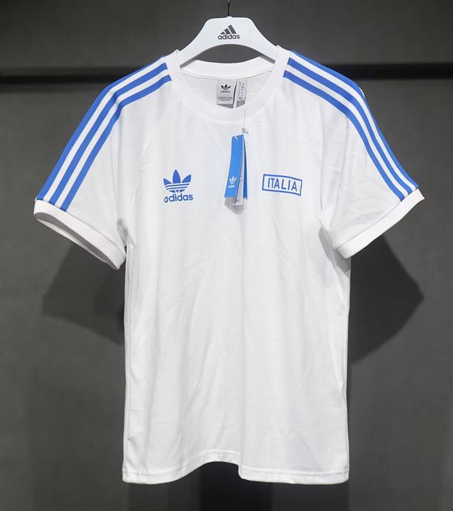 Retro Version Italy White Cotton T-shirt-518