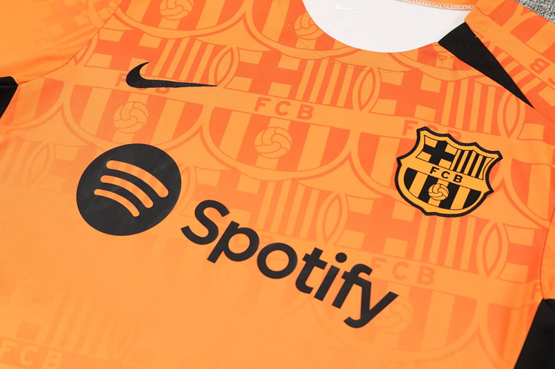 2024-2025 Barcelona Orange Thailand Soccer Uniform-418