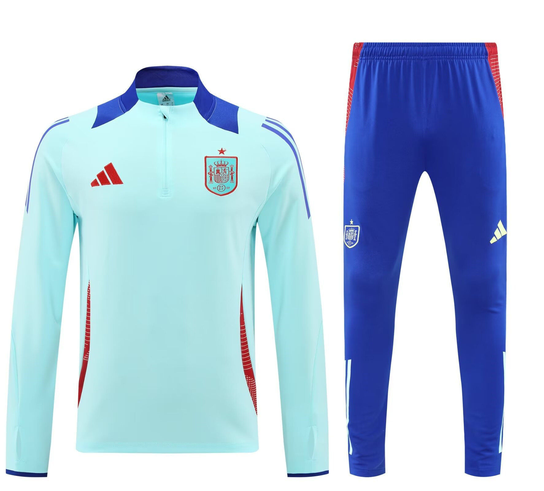 2024-2025 Spain Light Blue Thailand Soccer Tracksuit-4627