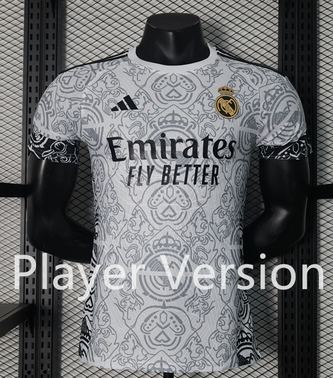 Player Version 2024-2025 Special Version Real Madrid White Thailand Soccer Jersey AAA-888