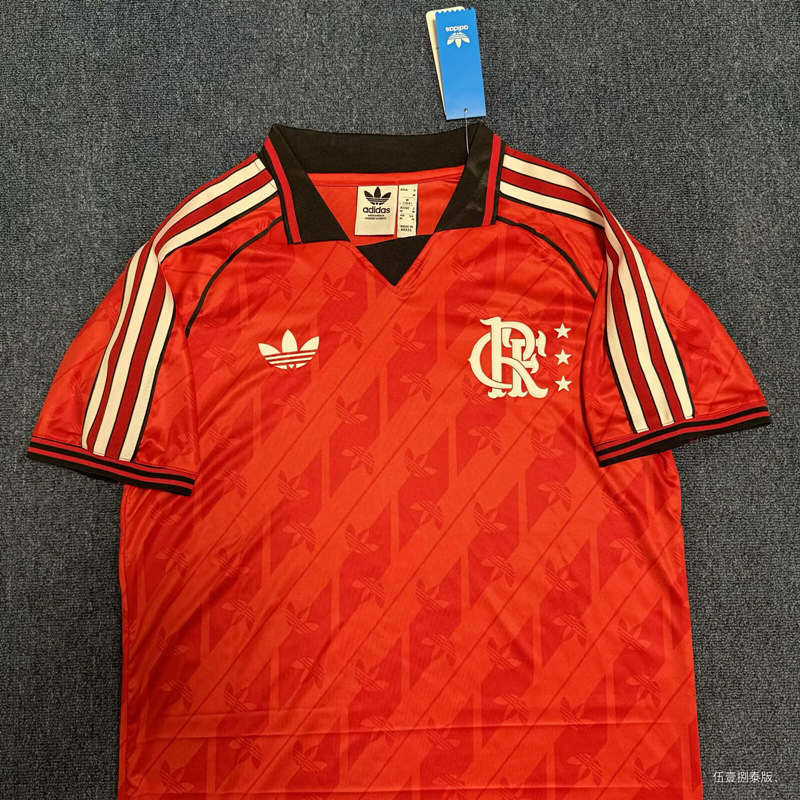 Retro Version  Flamengo Red Thailand Soccer Jersey AAA-8430