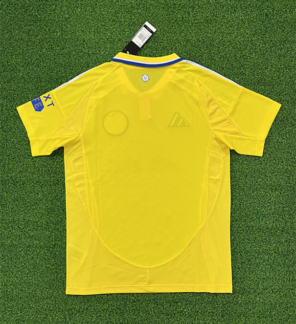(S-4XL）2024-2025 Leeds United Away Yellow Thailand Soccer Jersey AAA-403