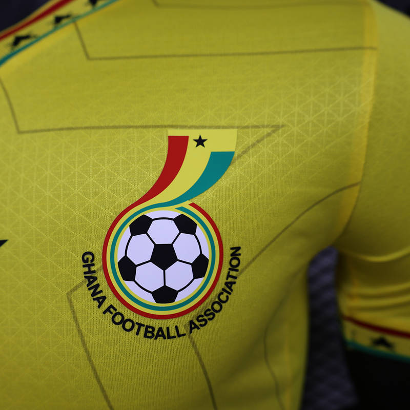 Player Version 2024-2025 Ghana Yellow Thailand Soccer Jersey AAA-888