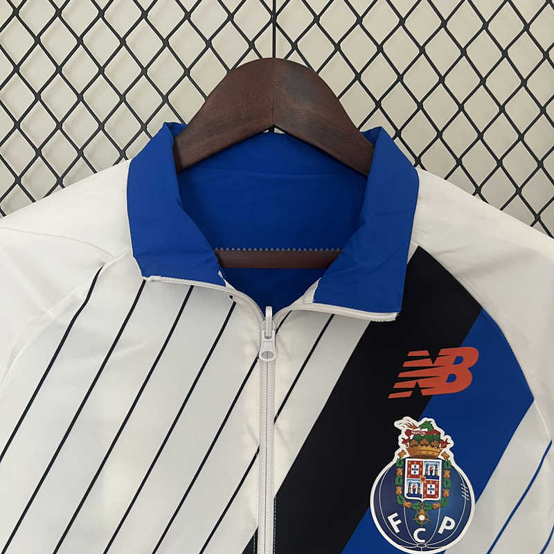2024-2025 Porto Blue&White Thailand Double-Sided Wear Thailand Trench Coats-0255