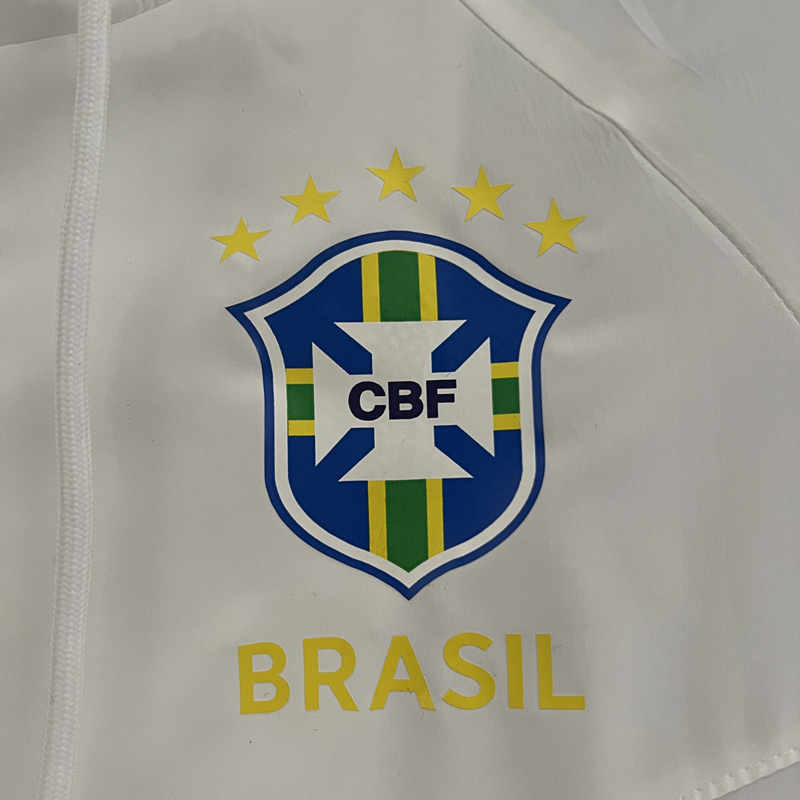 2024 Brazil White Reversible Trench Coats With Hat-0255
