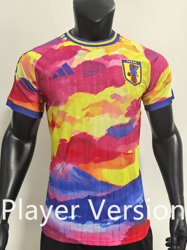 Player Version 2024-2025 Japan Yellow&Pink Thailand Soccer Jersey AAA-SJ