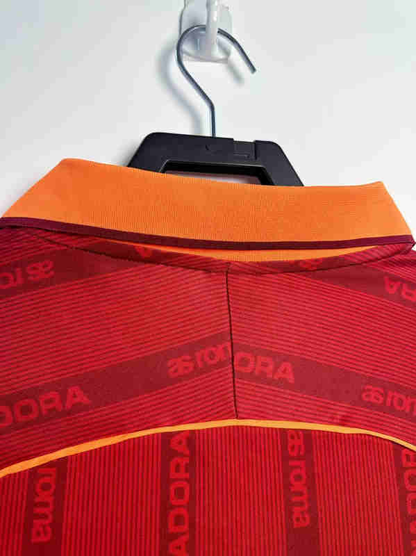 Retro Version 99-00 Roma Home Red Thailand Soccer Jersey AAA-811