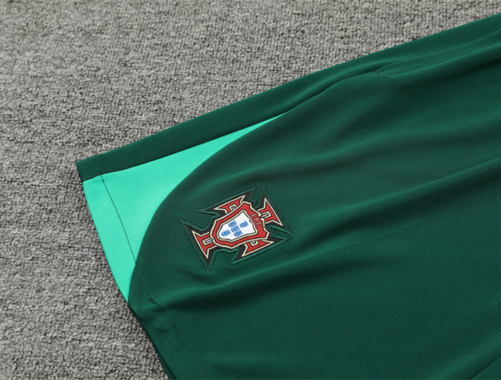 2024-2025 Portugal Dark Green Thailand Soccer Vest Uniform-418