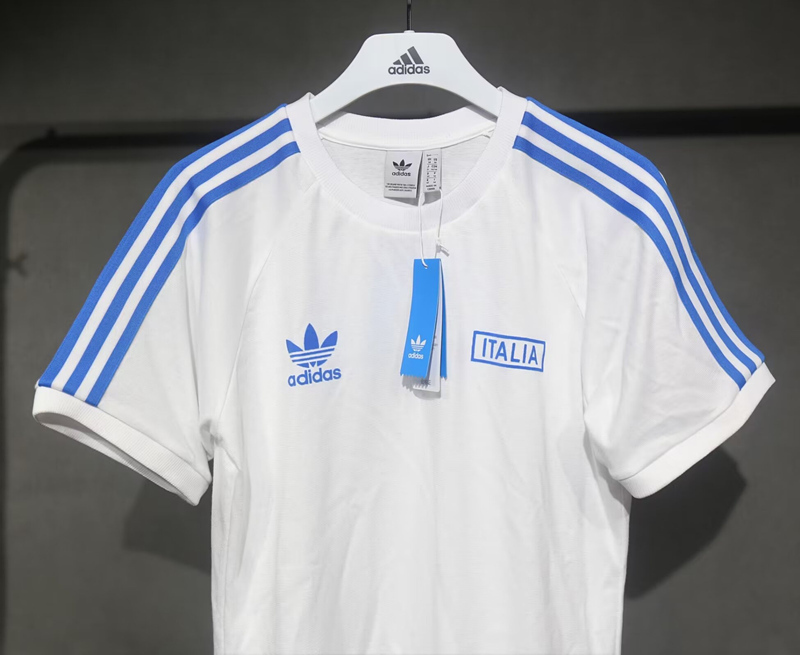 Retro Version Italy White Cotton T-shirt-518