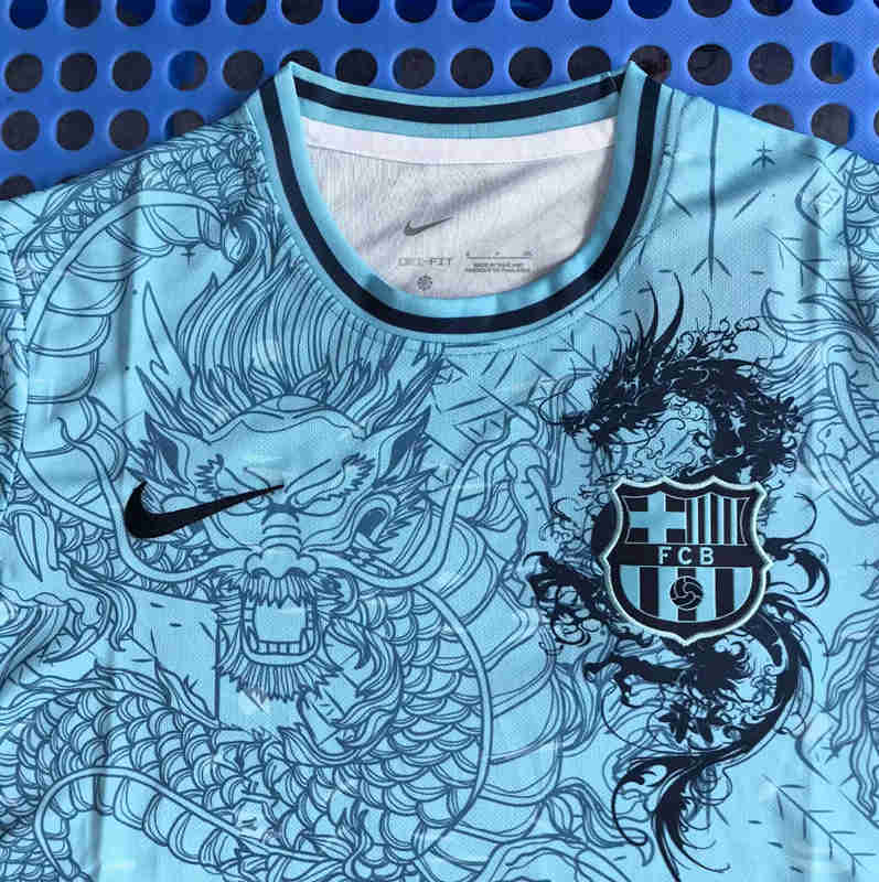 2025-26 Special Edition Barcelona Lake Blue Thailand Soccer Jersey AAA-7902
