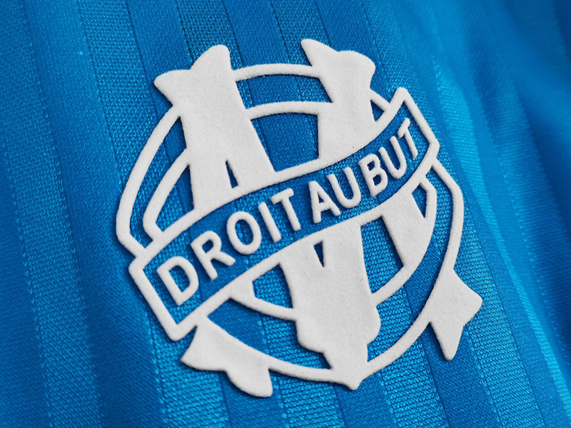 Retro Version 92-93 Olympique de Marseille Away Blue Thailand Sccer Jersey AAA-C1046