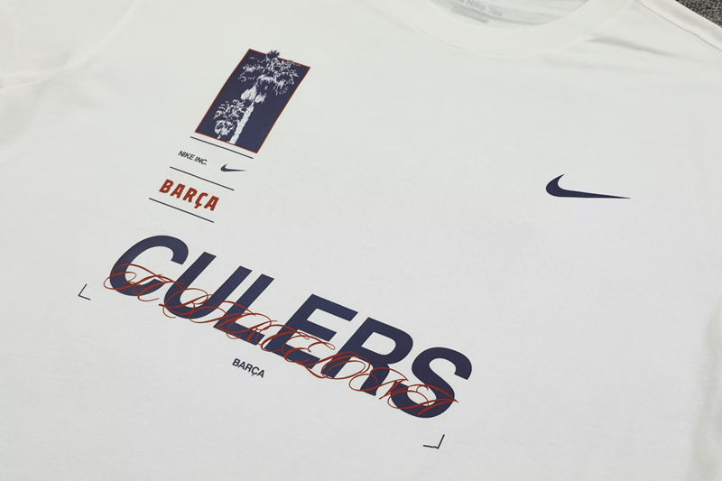 2024-2025 Barcelona White Thailand Soccer Uniform-7411