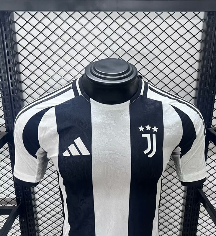 Player Version 2024-2025 Juventus Home Black&White Thailand Soccer Jersey AAA-5892