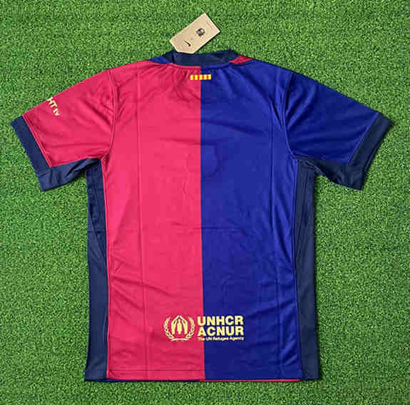 (S-4XL) 2024-2025 Barcelona Home Blue&Red Thailand Soccer Jersey AAA-403