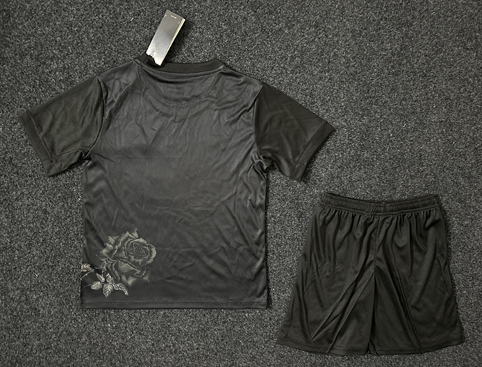 2024-2025 Y3 Real Madrid Black Kids/Youth Soccer Uniform-GB