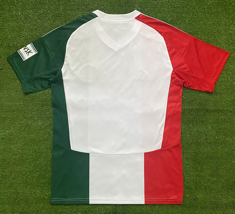 2024-2025 Legia Warszawa 3rd Away Red&White&Green Thailand Soccer Jersey AAA-416