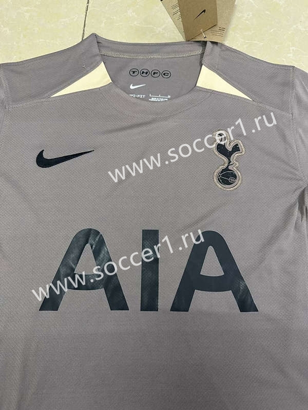 (S-4XL) 2023-2024 Tottenham Hotspur 2nd Away Dark Grey Thailand Soccer Jersey AAA-818