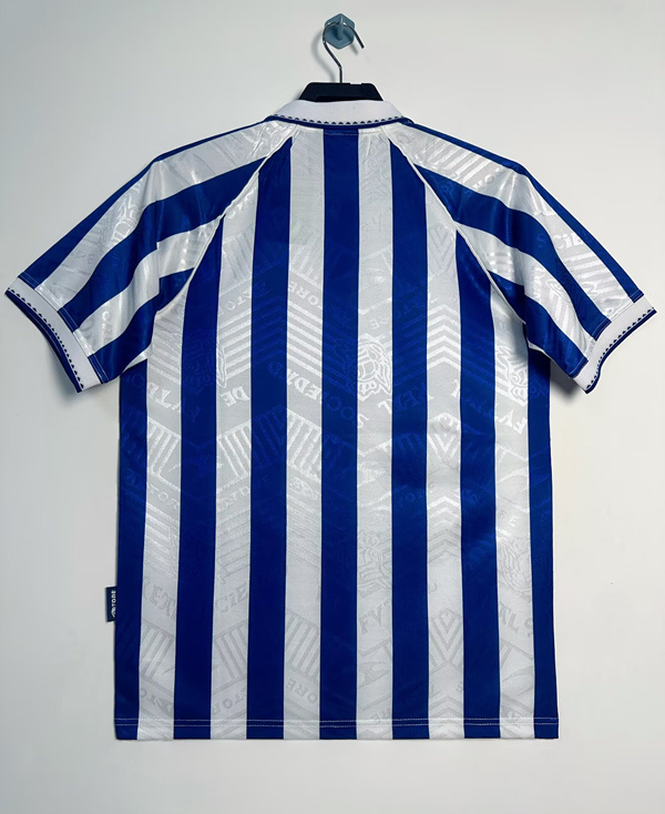 Retro Version 94-95 Real Sociedad Home Blue&White Thailand Soccer Jersey AAA-811