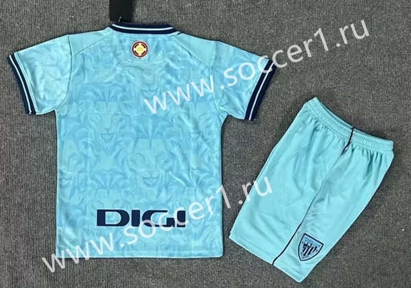2023-2024 Athletic Bilbao Away Blue Kids/Youth Soccer Unifrom-8975