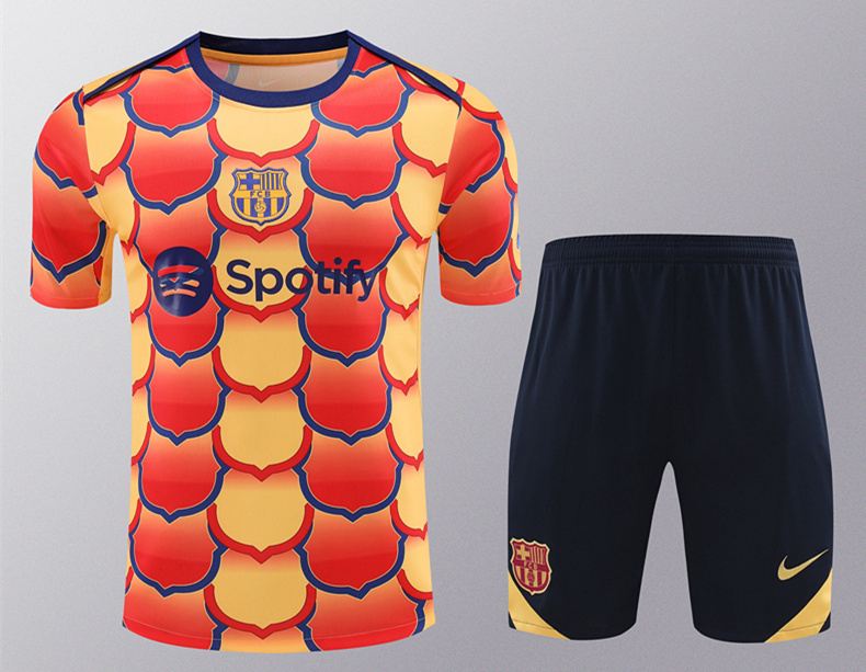 2024-25 Barcelona Red&Yellow Thailand Soccer Uniform-418