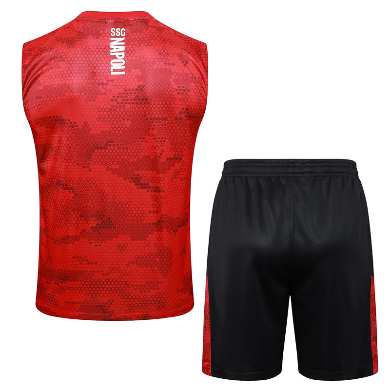2024-2025 Napoli Red Thailand Soccer Vest Tracksuit-815