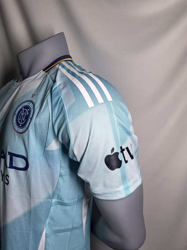 （s-3xl）Player Version 2025-26 New York City Home White&Blue Thailand Soccer Jersey AAA-912