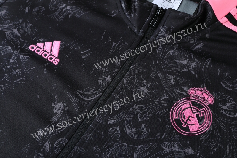 2021-2022 Real Madrid Black Ribbon Thailand Soccer Jacket Uniform-LH