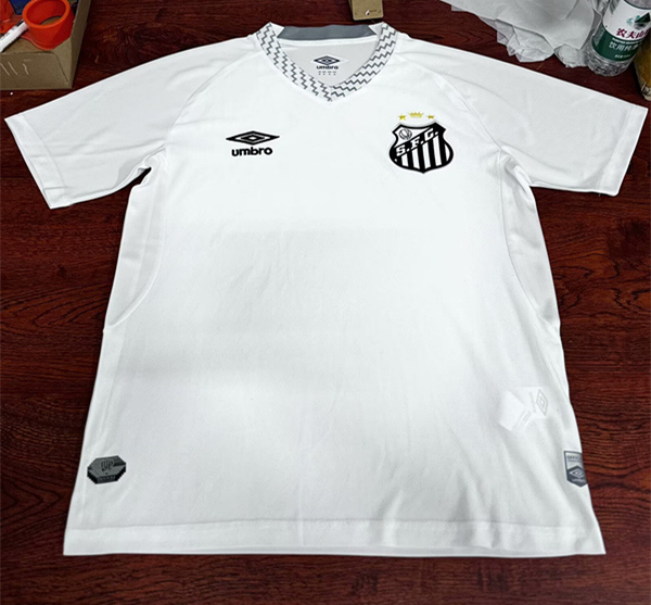 （s-4xl）2025-26 Santos FC Home White Thailand Soccer Jersey AAA-5189