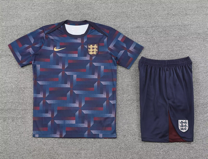 2024-2025 England Blue&Purple Thailand Soccer Uniform-418