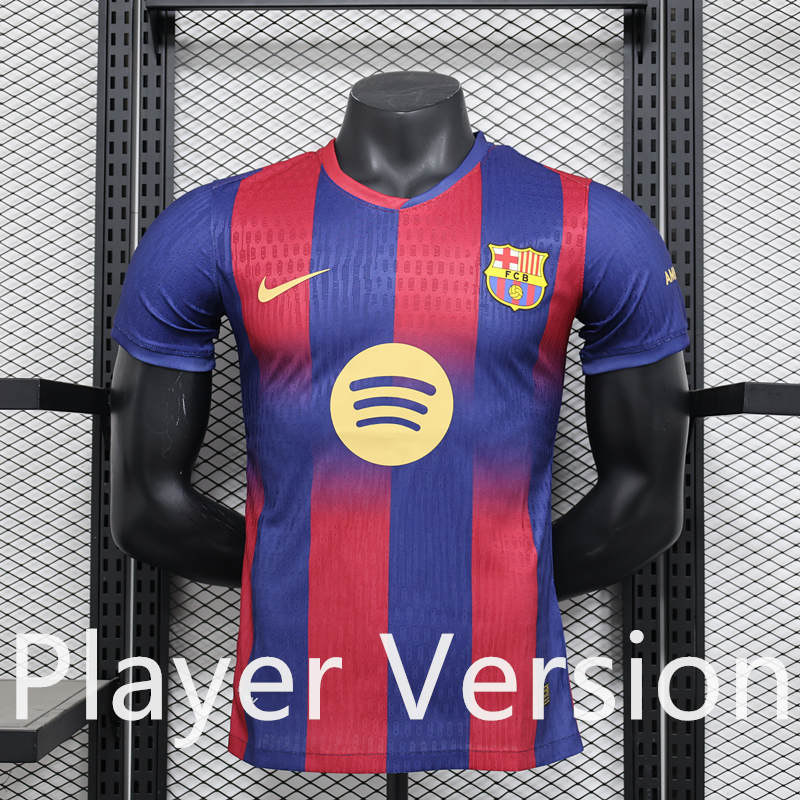 Player Version 2025-2026 Barcelona Home Blue&Red Thailand Soccer Jersey AAA-888