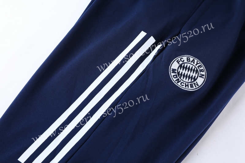 （Cropped trousers）2021-2022 Bayern München Red&Blue Short-sleeved Thailand Soccer Tracksuit-LH