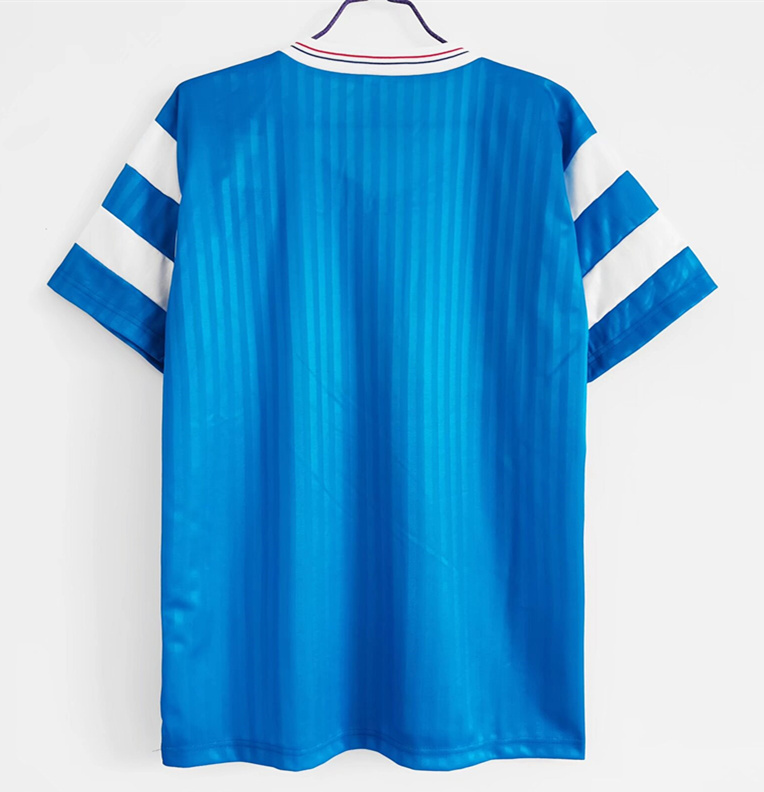 Retro Version 92-93 Olympique de Marseille Away Blue Thailand Sccer Jersey AAA-C1046