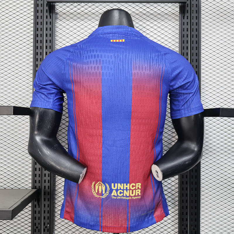 Player Version 2025-2026 Barcelona Home Red&Blue Thailand Soccer Jersey AAA-888