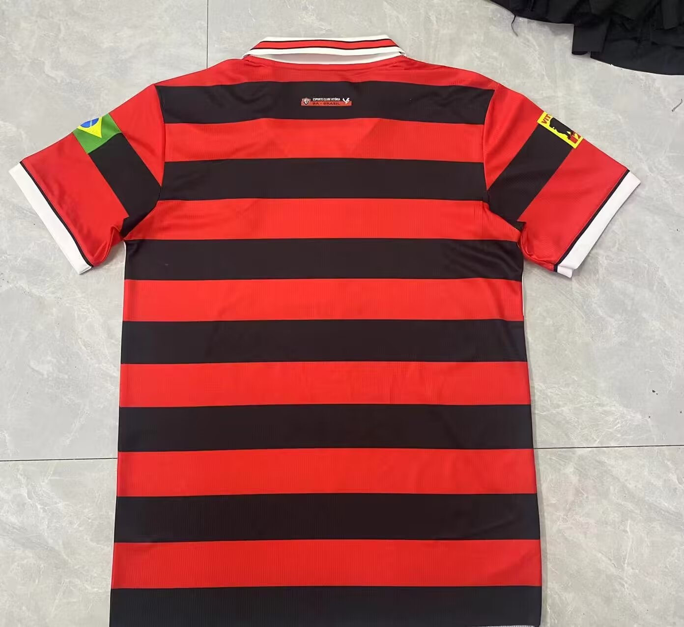 (S-4XL) Retro Version EC Vitória Red&Black Thailand Soccer Jersey AAA-6032