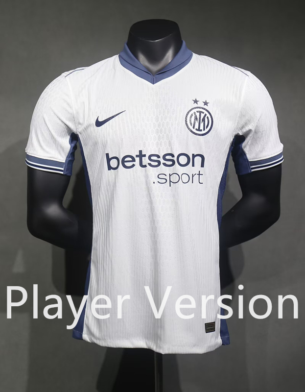 (S-3XL) Player Version 2024-2025 Inter Milan Away White Thailand Soccer Jersey AAA-518