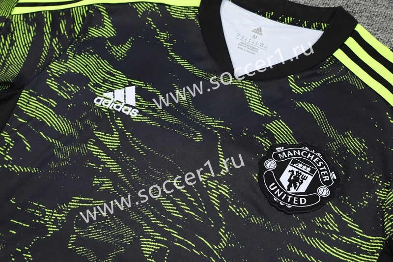 2023-2024 Manchester United Black&Green Thailand Soccer Jersey Uniform-418