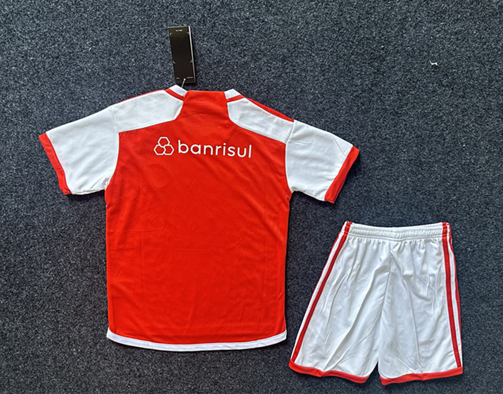 2024-25 Brazil SC Internacional Home Red Kids/Youth Soccer Uniform-GB