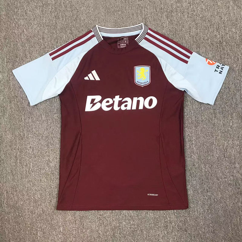 (S-4XL) 2024-2025 Aston Villa Home Red Thailand Soccer Jersey AAA-417