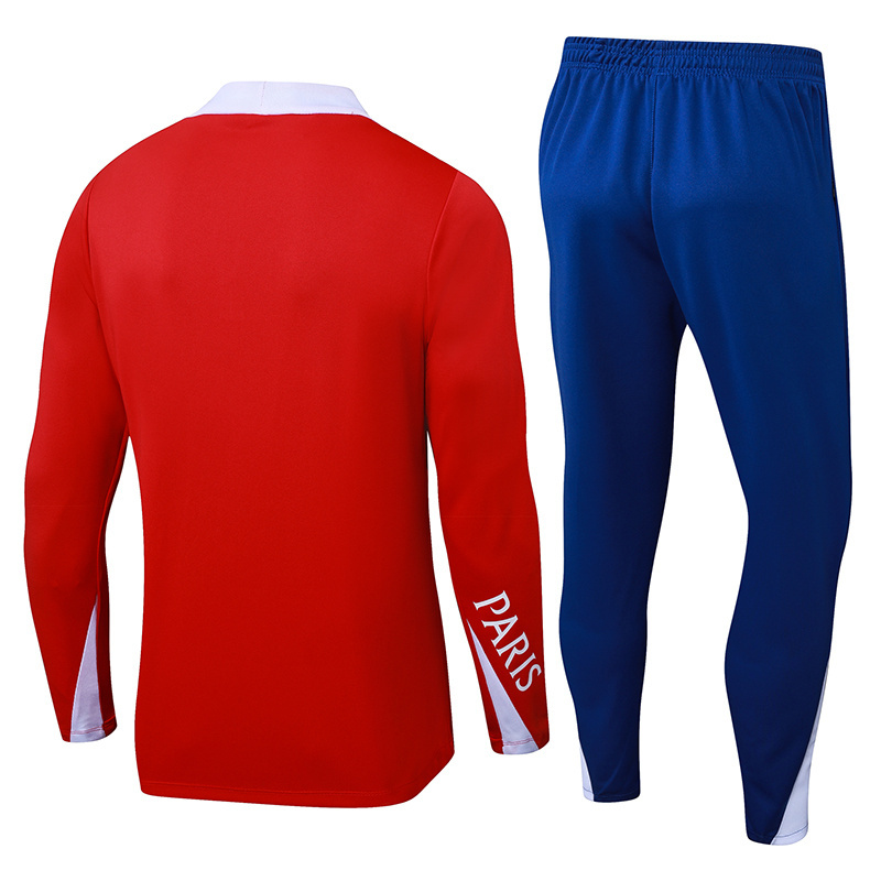 2025-2026 Paris SG Red Thailand Soccer Tracksuit -411