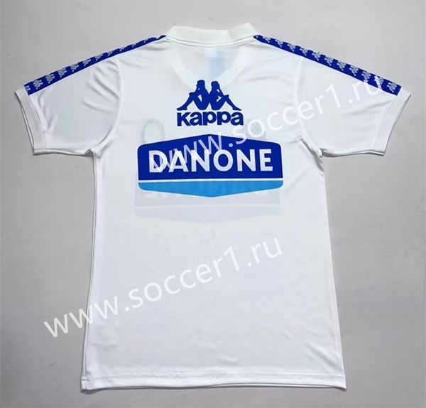 Retro Version 90-92 Juventus White Thailand Soccer Jersey AAA-7568