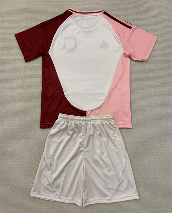 2024-2025 Olympique Lyonnais 2nd Away White Kids/Youth Soccer Unifrom-AY