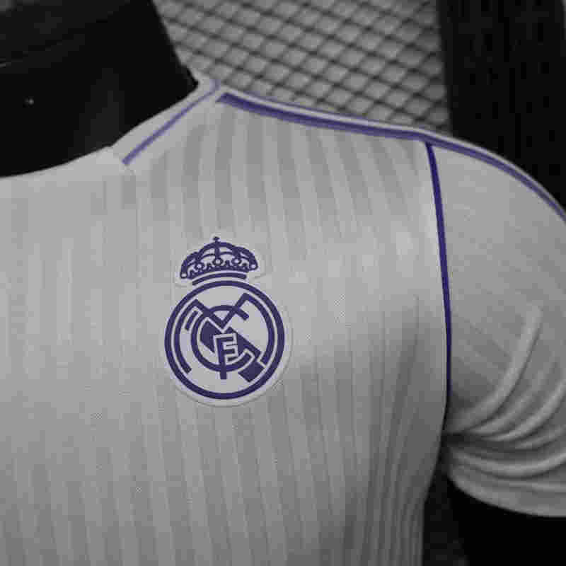Player Version 2025-2026 Real Madrid White Thailand Soccer Jersey AAA-888