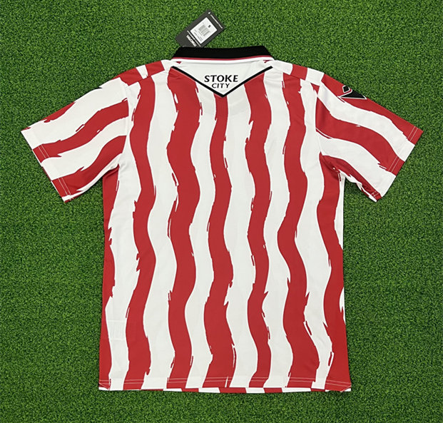 (s-4xl)2025-26 Stoke City Home White&Red Thailand Soccer Jersey AAA-403