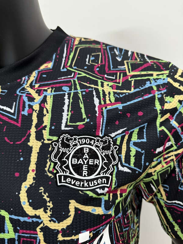 Player Version 2024-2025 Bayer 04 Leverkusen Black Thailand Training Soccer Jersey AAA-4506