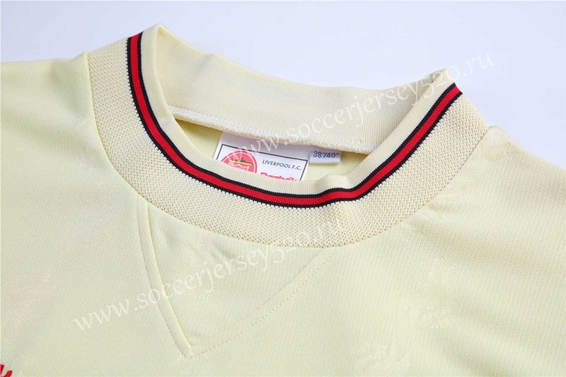 Retro Version 96-97 Liverpool Away Yellow Thailand Soccer Jersey AAA-710