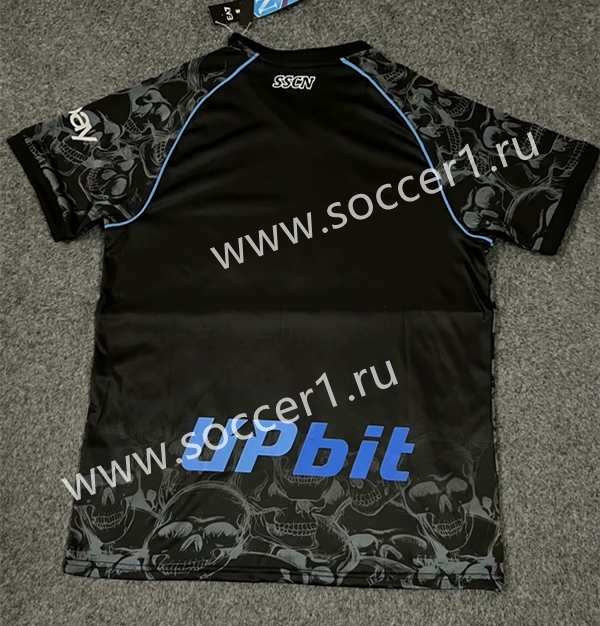 (S-4XL) 2023-2024 Napoli Halloween Black Thailand Soccer Jersey-0485