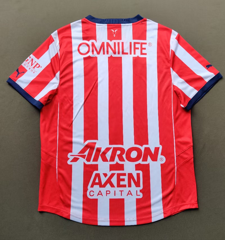 (S-3XL) 2024-2025 Deportivo Guadalajara Home Red&White Thailand Soccer Jersey AAA-912